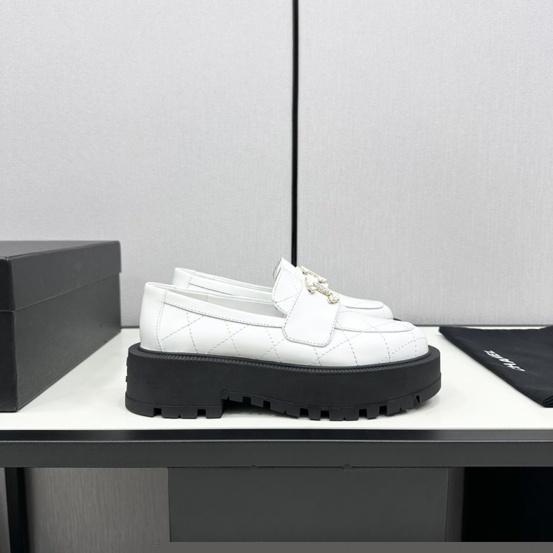 Ch*el leather shoes